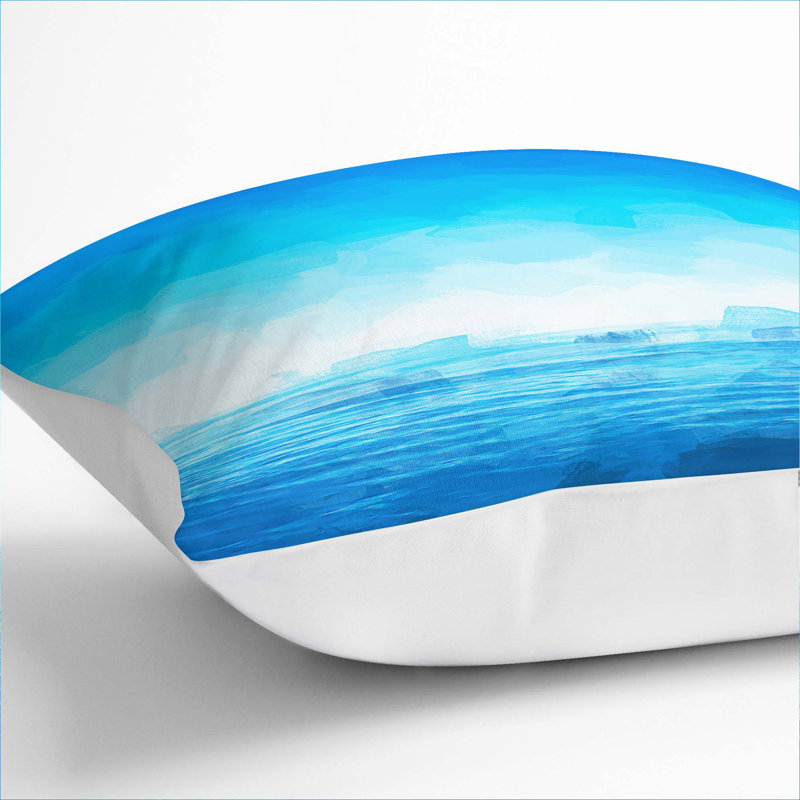 Square Throw Cushion, White, 40cm H x 40c m W x 15cm D