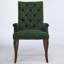 Chaise de salle à manger rembourrée en tissu de chenille-1606673464