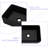 Black Ceramic Rectangular Vessel Bathroom Sink 16"X12". Modern Contemporary Classic Style. Excellent Technology, Fashion Aesthetic. Low Water Absorption, Stain . Above Counter Mount. 1 3/4" Drain