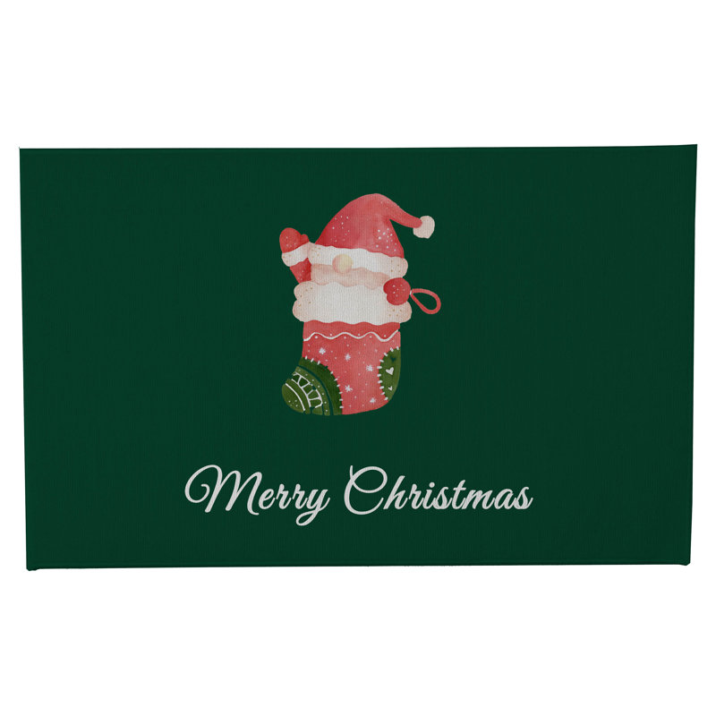 Paillasson Merry Christmas, L 17 po x L 24 po, Evergreen