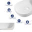 Lavabo de salle de bain ovale en porcelaine vitrifiée blanc l 24 "x P 16,5"