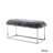 Renoir Faux Fur Metal Frame Ottoman Bench For Bedroom-22279239-22279241