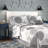 Knowles Grey Reversible 8-Piece King Quilt Set with Cotton Bed Sheets-223519091-223519088