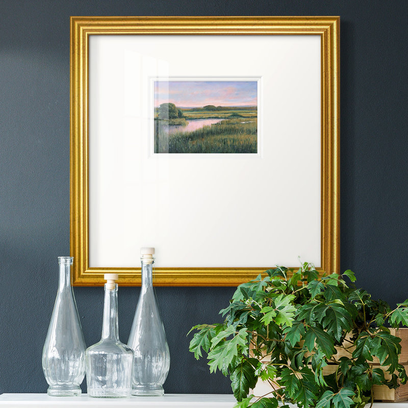 «Spring Marsh Ipremium», reproduction encadrée, L 21 po x H 21 po , Papier avec cadre doré de qualité supérieure