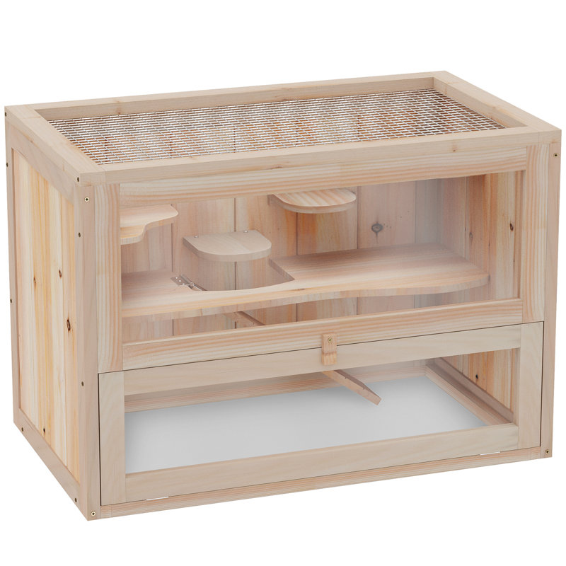 Cage à hamster à 2 niveaux Pawhut