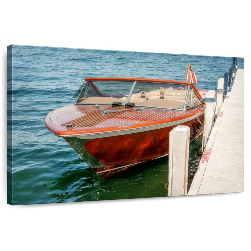 Mehar Boat At Lake Geneva, 26" H x 39" W