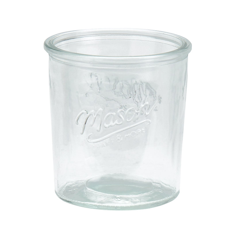 Mason Craft Clear Glass Tall and Short Tumbler Set, 8-Piece