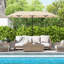 Parasol de patio à double face de 13 pieds avec verrou de sécurité à base de manivelle-587486928