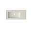 39 po. Lavabo blanc mat surface solide