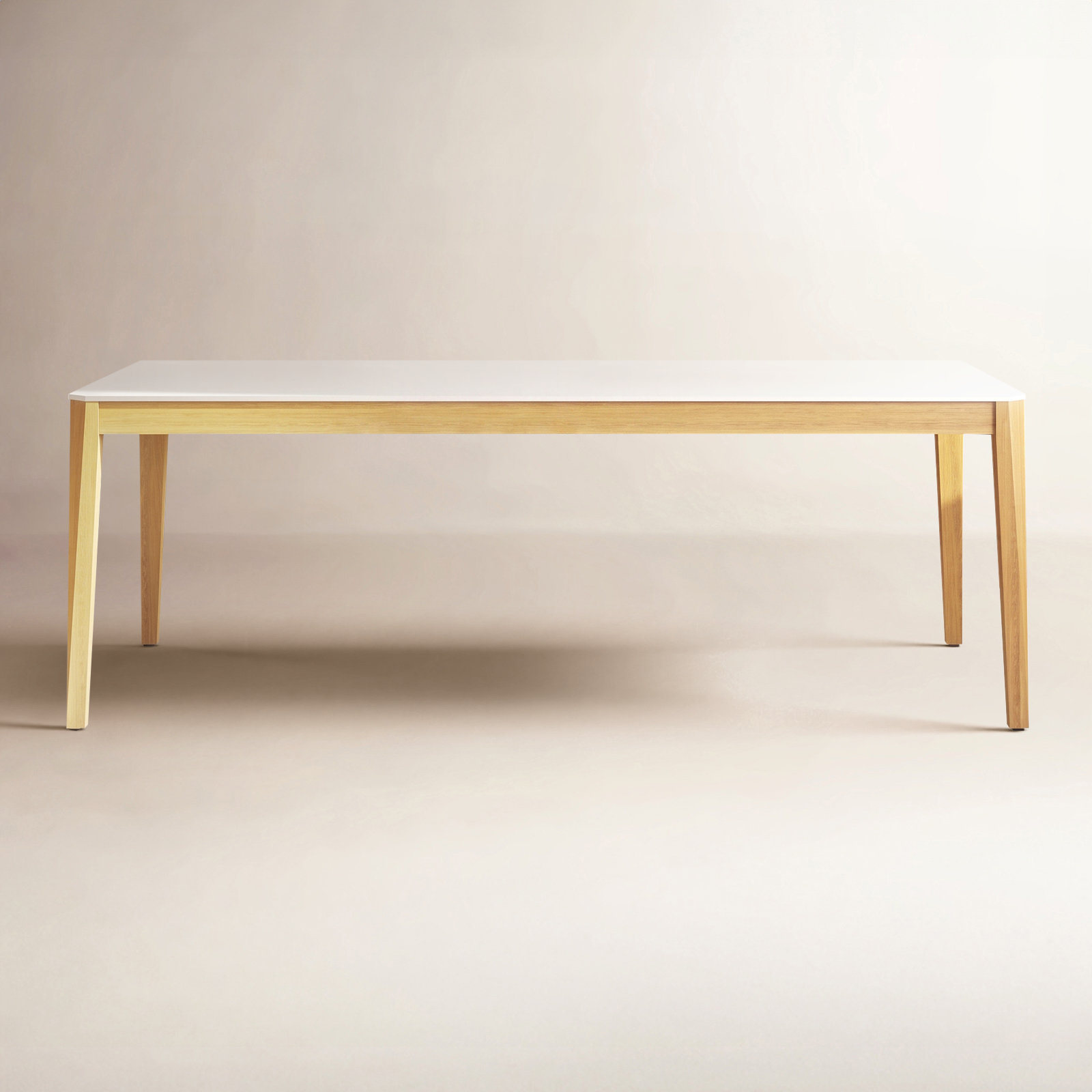 Alvine Dining Table, 30" H x 67" L x 40" W, White