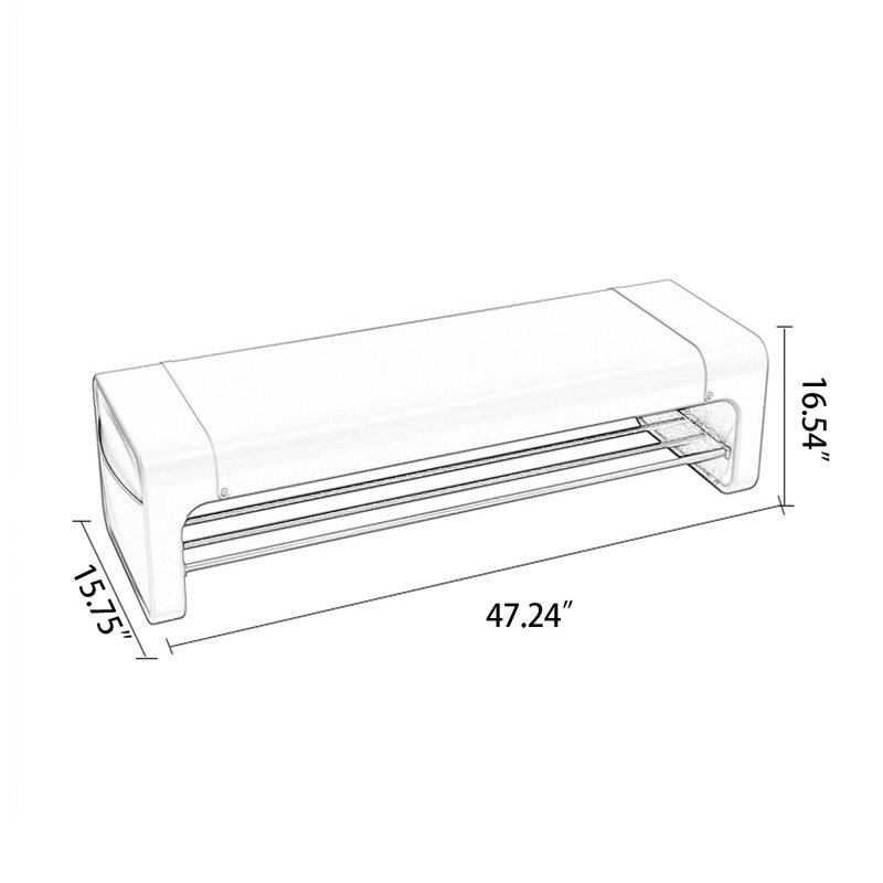 Banc de rangement rembourré pour chaussures 47,24, Blanc
