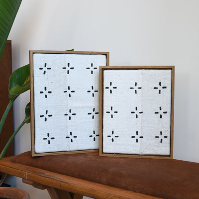Sacred Patterns ETOILES Mudcloth Framed Wall Art