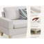 Canapé modulaire à 5 places en forme de L, canapé modulaire en forme de U pour ensembles de meubles de salon, beige-499555938-499555967