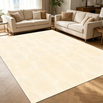 1pièce tapis à rayures géométriques beige crème subtils pour le salon, doux et confortable, convient à toutes les saisons, facile à entretenir, tapis de sol intérieur lavable à la machine, sous la table de ferme convenant à la salle à manger, la chambre à coucher, la cuisine,