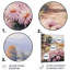 Décoration murale en métal rose et vert - Chrysanthèmes-92735161