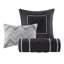 Ensemble d'édredon touffeté 7 pièces grand gris-117517645-117517653