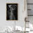 Moody Gothic " Skeletal Reaper with Scythe Moody Dark Illustrations Modern Art Work Decor " Print-101165782-101165779