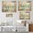 Blue Window Beachfront View Blooms I - Coastal Windows On Wood Print-23098897