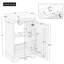 Meuble-lavabo de 20 po avec lavabo, armoire de salle de bain avec porte à fermeture douce, support de rangement et tablette réglable, bois naturel