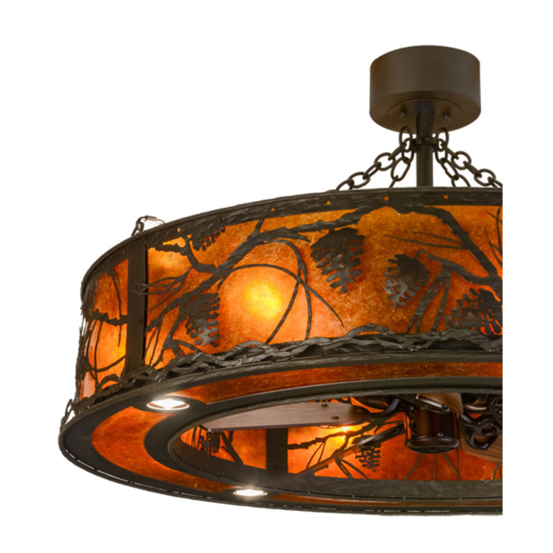 Whispering Pines Downrod Ceiling Fan