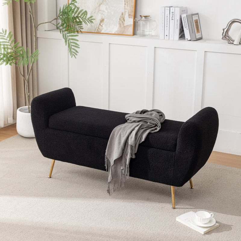 Banc de rangement Kaybree, Noir, noir, noir, noir