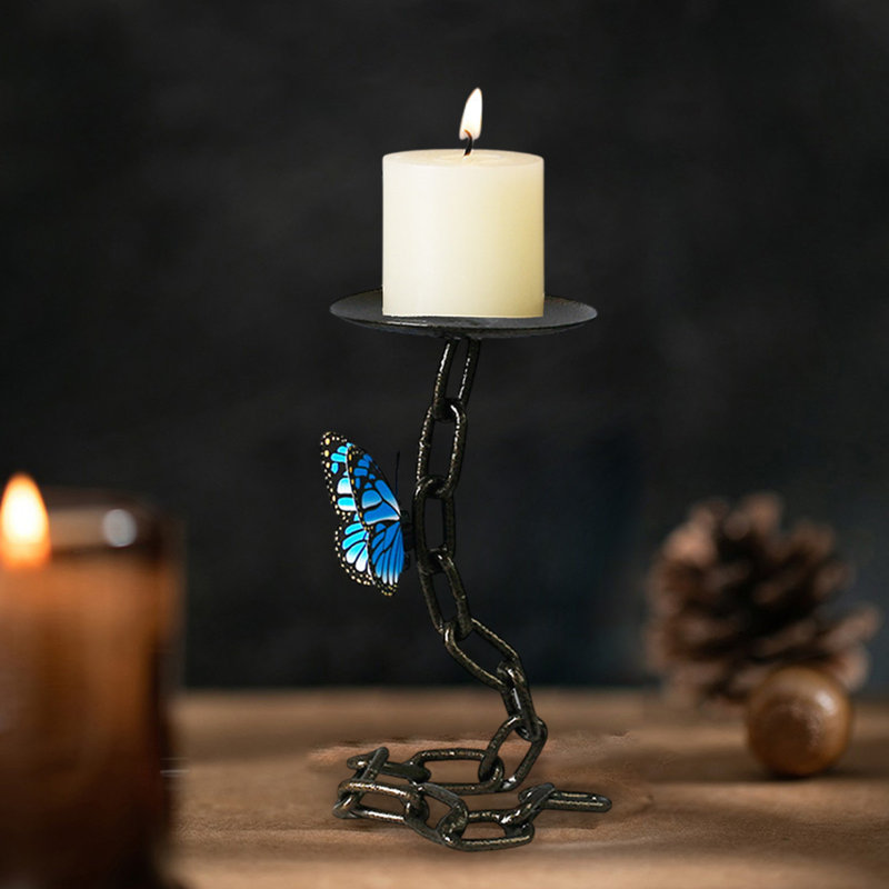 Porte-bougie en forme de bougie décorative pour la maison