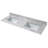73'' Marble Double Bathroom Vanity Top with Sink