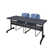 Kobe Flip-Top Privacy Nesting Table, 2 Zeng Stack Chairs