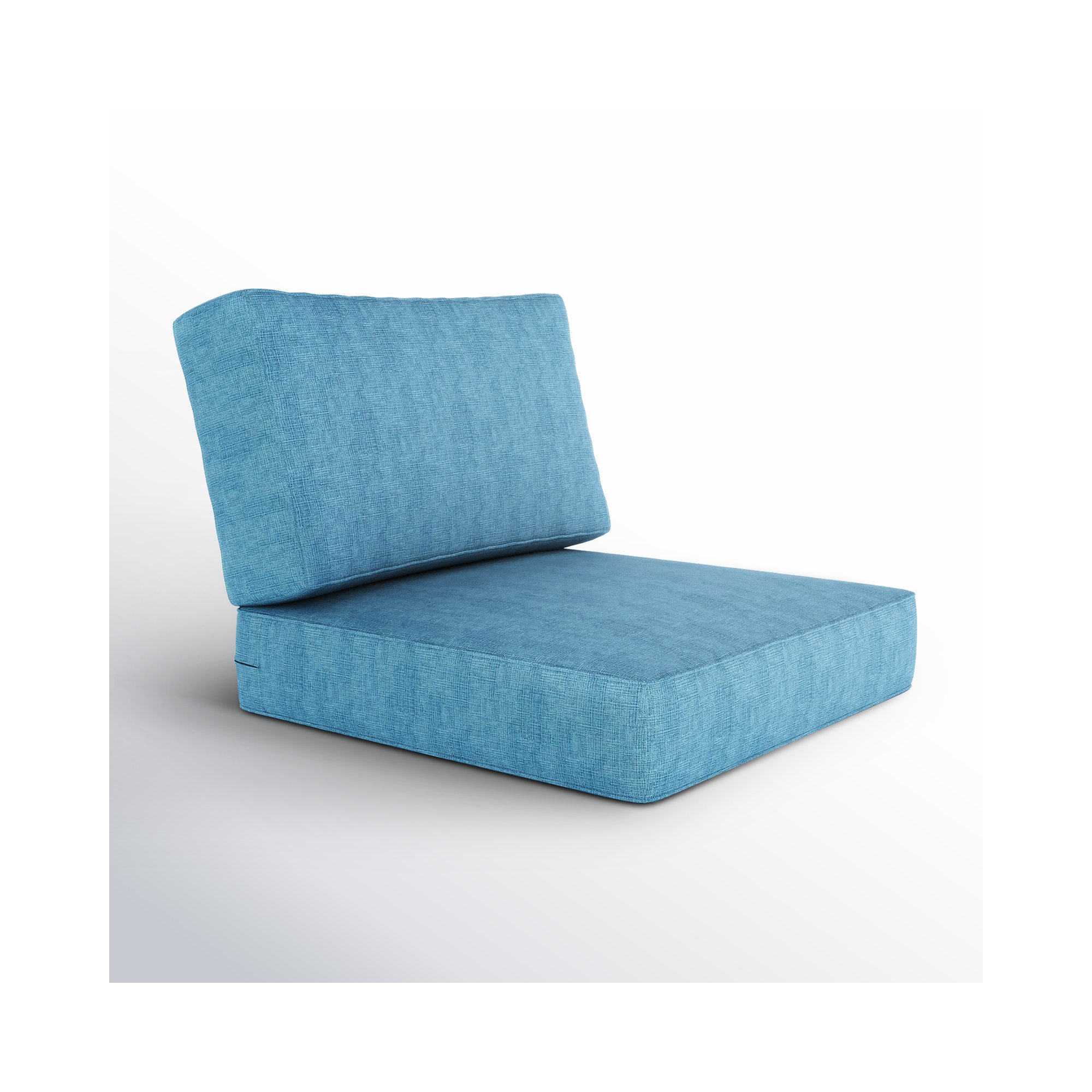 Lani Outdoor Sunbrella Seat/Back Cushion, Cast Horizon Sunbrella® Plainweave