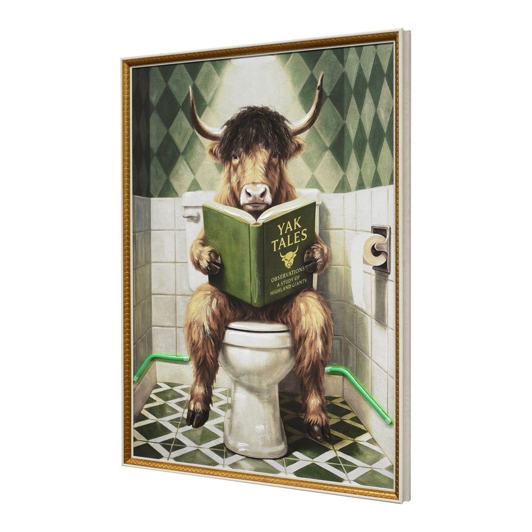 Ener-J Unisex Multicolor Bull Yak Tales Led Wall Art Light Up Canvas Statement Decor 63X83cm | : Medium - Image 2