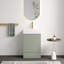 Ensemble de meuble-lavabo autoportant avec lavabo et tiroir rayé Othelia-124298305