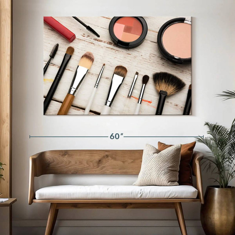 Shuttleworth Makeup Tools, 34" H x 51" W