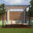 13 Ft. W x 10 Ft. D Metal Pergola with Canopy-88077795