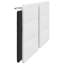 Coussin de tête de lit vidaXL blanc et similicuir noir, mousse 76,0 po-1035415946-1035415950