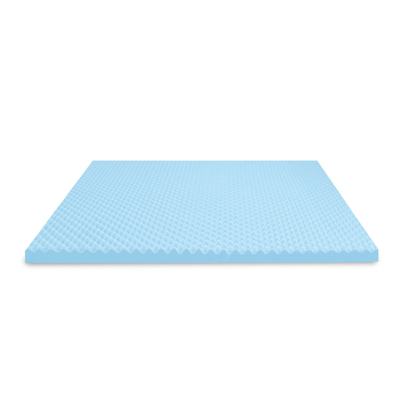 2.5'' Gel Memory Foam Convoluted Mattress Topper, Extra-long Twin