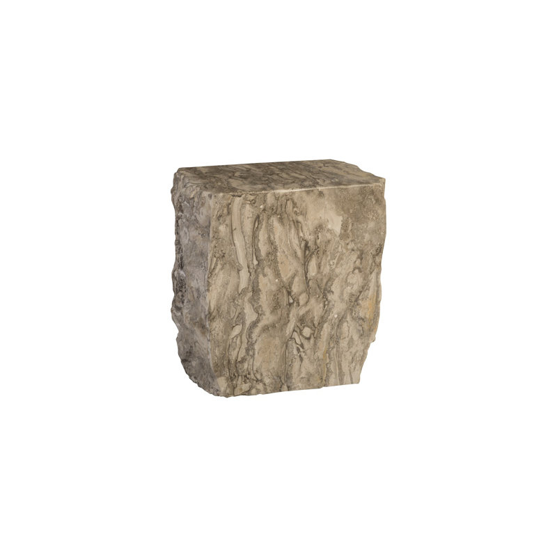 Tabouret en marbre, gris