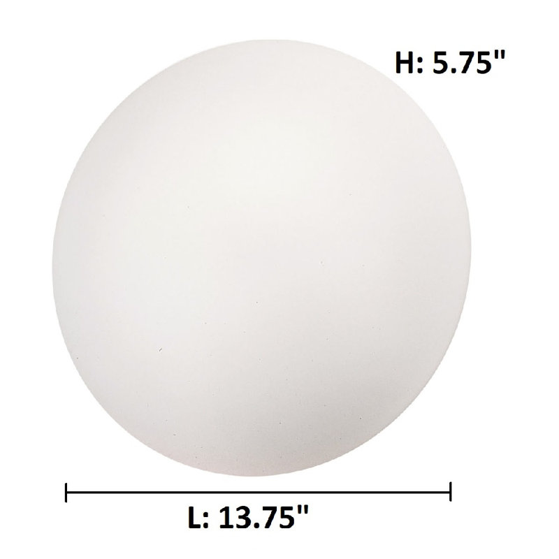 Pryor Glass Flush Mount, 5.79'' H x 13.78'' W x 13.78'' D