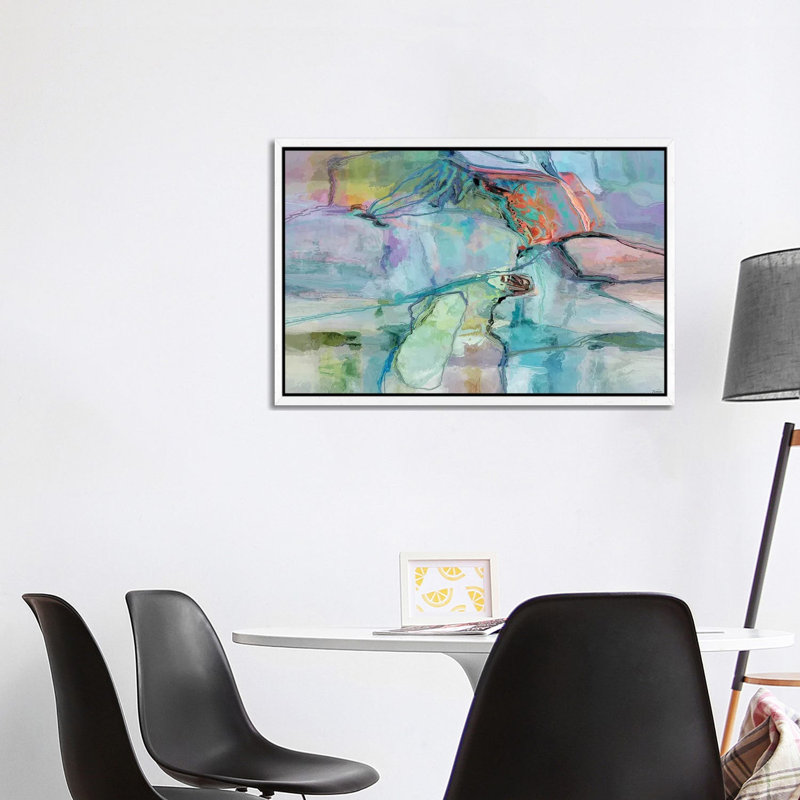 Movement I by Michael Tienhaara - Print on Canvas, 101.6 cm H x 66.04 cm W, White Floater Framed