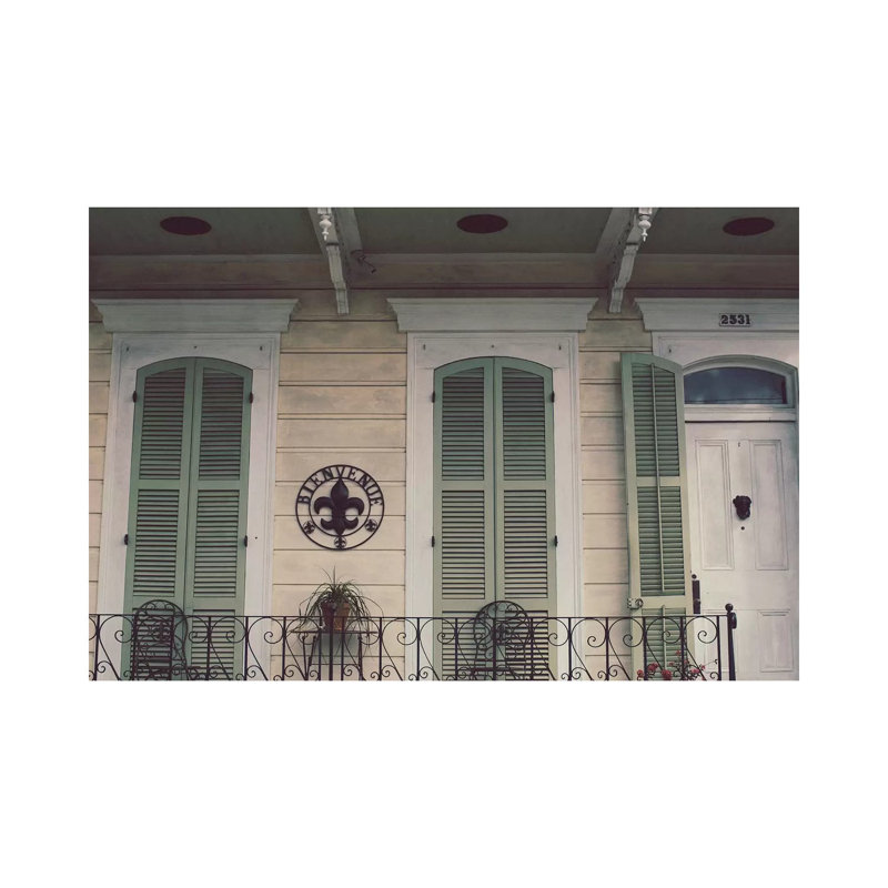 Bienvenue by Ann Hudec - Print on Canvas, 45.72cm H x 66.04cm W x 1.91cm D, Wrapped Canvas