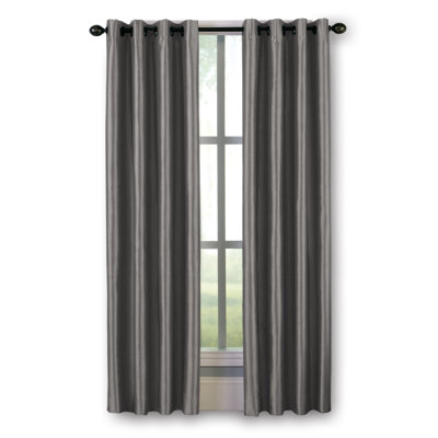 Manos Polyester Room Darkening Single Curtain Panel