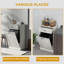 Porte-poubelle de cuisine autoportant inclinable pour cuisine, bois-1409986141