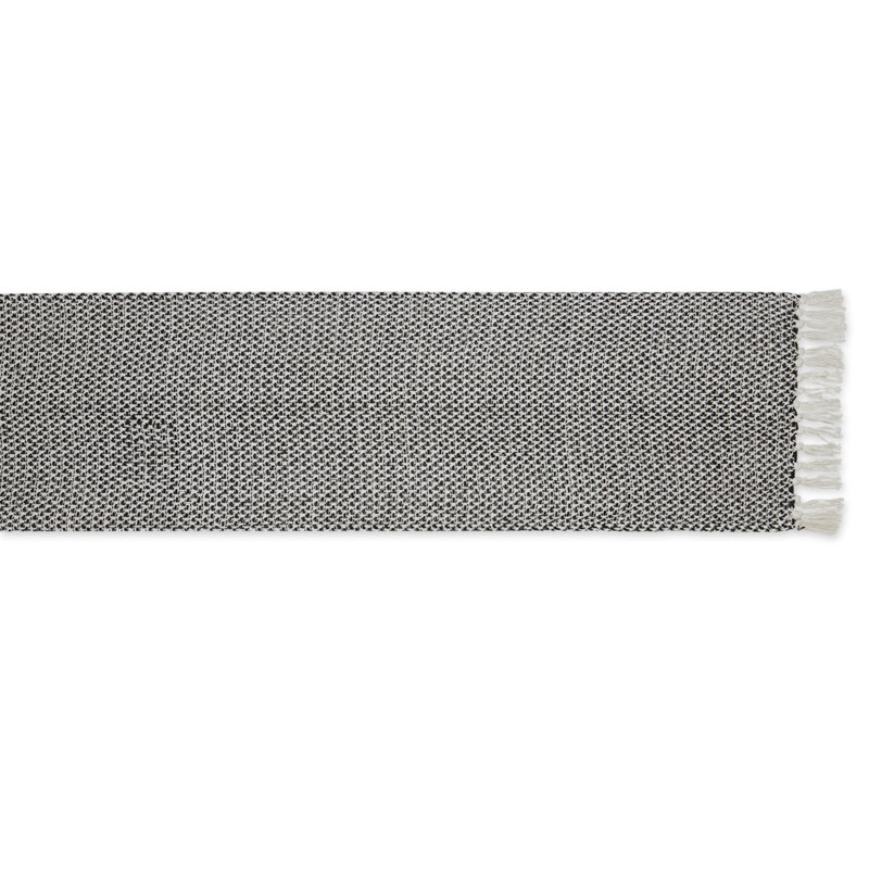 Destainy Solid Table Runner,  72'' x 15'', Black