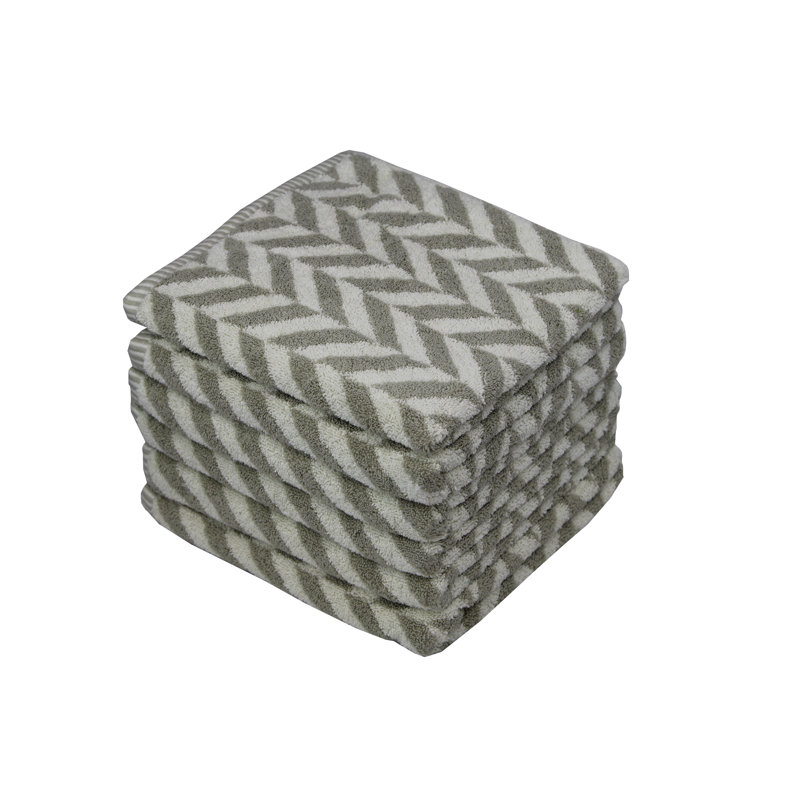 Ensemble de serviettes à main 100% coton 6 pièces Eller Majestic, Gris