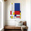 Géométrique «Mondrian II» sur toile-1534421113