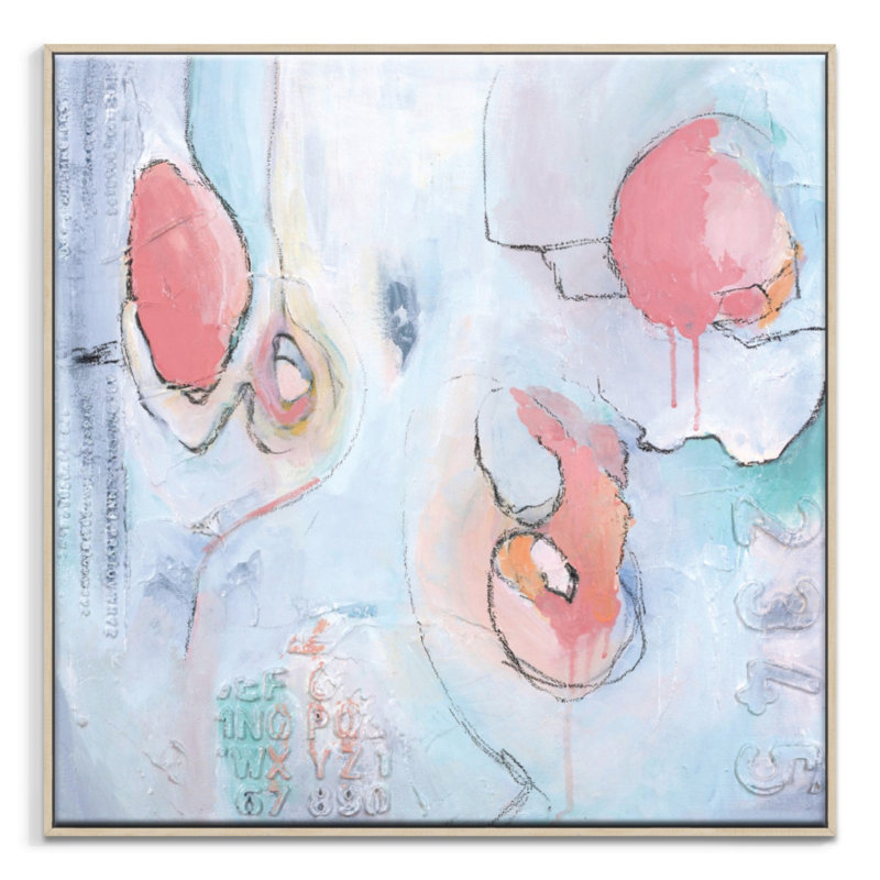 Chloe by Julie Ahmad - Print on Canvas, Timber, 102cm H x 102cm W