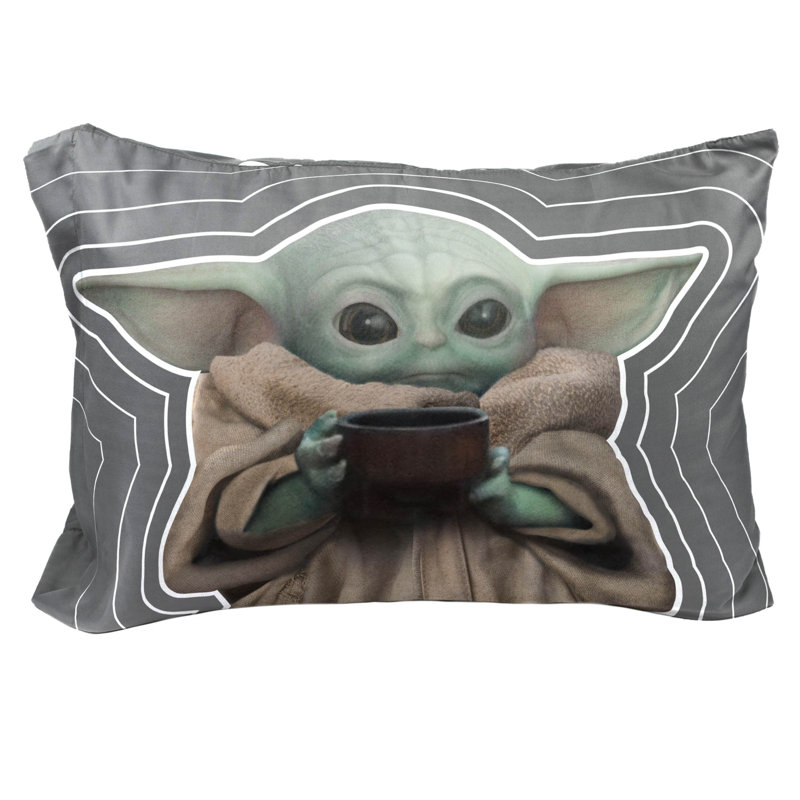 The Mandalorian Coffee Microfiber Pillowcase