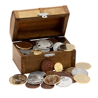 Coffre-fort Edbert 10 répliques de pièces de monnaie des États-Unis