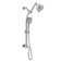 Filtered Shower Head and Hand Sprayer Set on 21" Adjustable Height No-Drill Slide Bar
