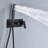 Shower System, Brass Matte Black Shower Faucet Set Shower System 10 Inch Rainfall Shower Head With Handheld Sprayer Bathroom Luxury Rain Mixer Combo Set, Roughin Valve Included