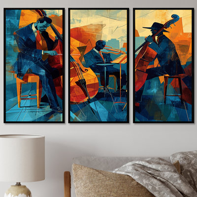 Miroir - ensemble d'art mural musicien